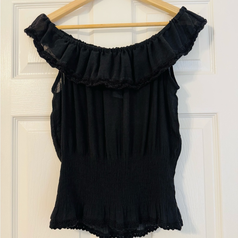 Vintage Women’s Bongo Flutter Sleeve Blouse